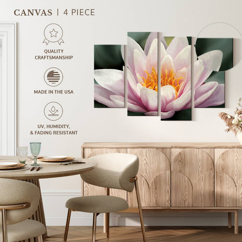Harnek Serene Water Lily, 48" H x 75" W