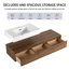 Meuble-lavabo 60 po Fatmata, meuble-lavabo 60 po avec comptoir, meuble-lavabo 60 po, ensemble de meuble-lavabo simple 60 po, meuble-lavabo simple 60 po avec 3 tiroirs et lavabo en résine-127829025-127829026