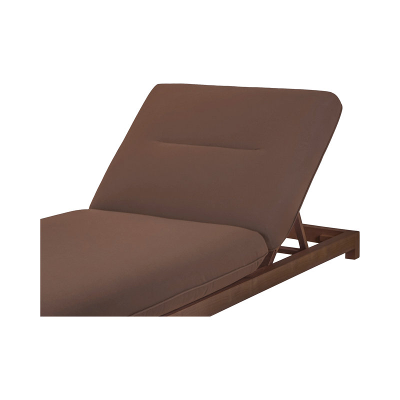 Enzo Outdoor Chaise Lounge, Brown
