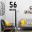 Lampe de lecture sur pied robuste avec base industrielle
