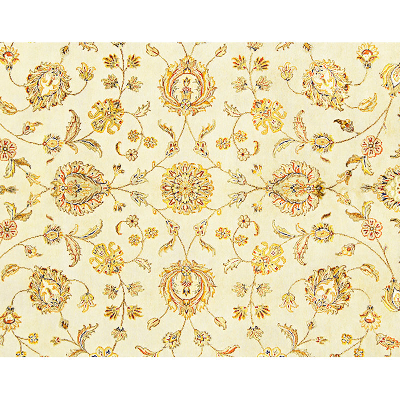 Handmade Silk and Wool Area Rug