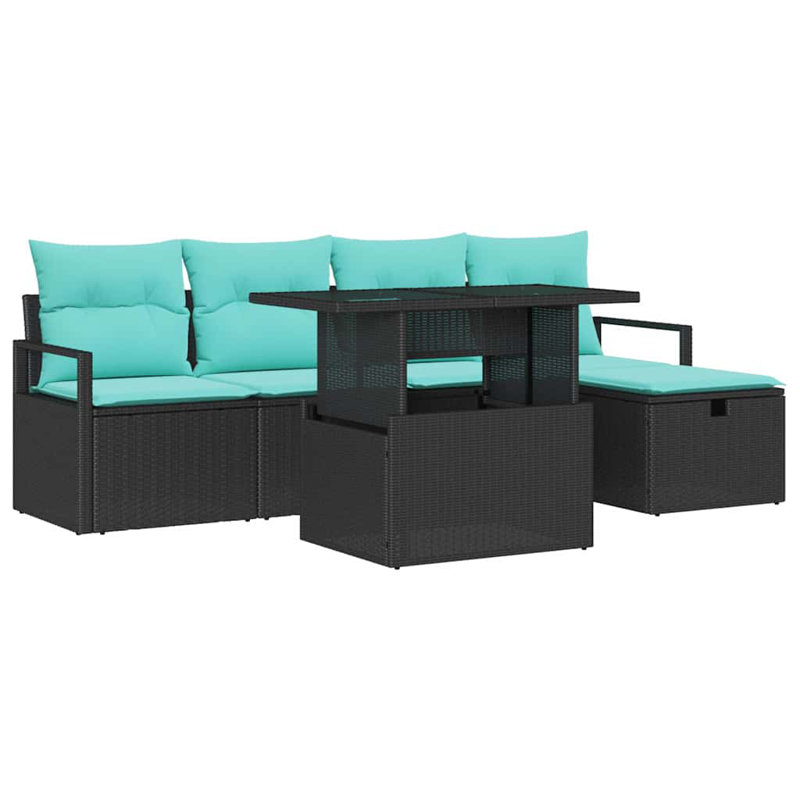 Ensemble de canapé de jardin avec coussin 6 pièces vidaXL