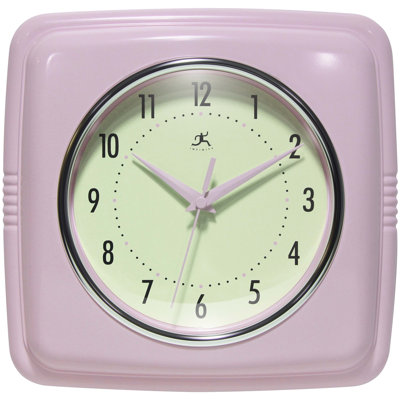 Orrwell Square Plastic Wall Clock 9.25 Inches