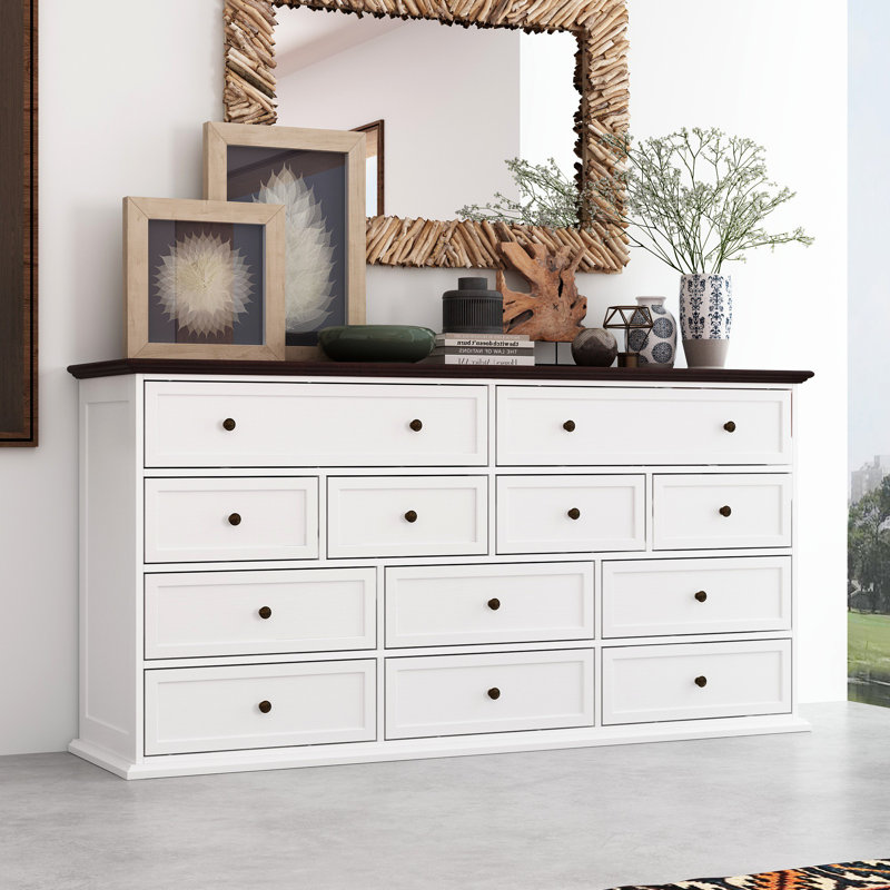 Commode d'appoint classique avec 12 tiroirs
