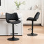 Tabouret de bar pivotant à hauteur réglable Tabouret de bar moderne en similicuir avec structure en métal-114210755
