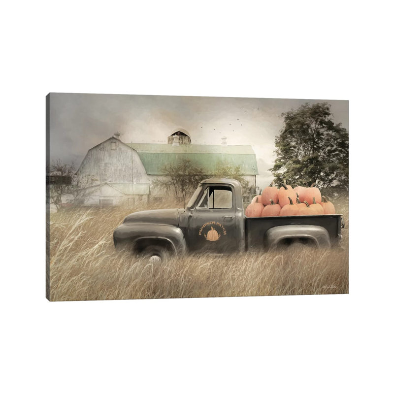 Happy Harvest Truck by Lori Deiter - Print on Canvas, Wrapped Canvas, 45.72cm H x 66.04cm W x 1.91cm D