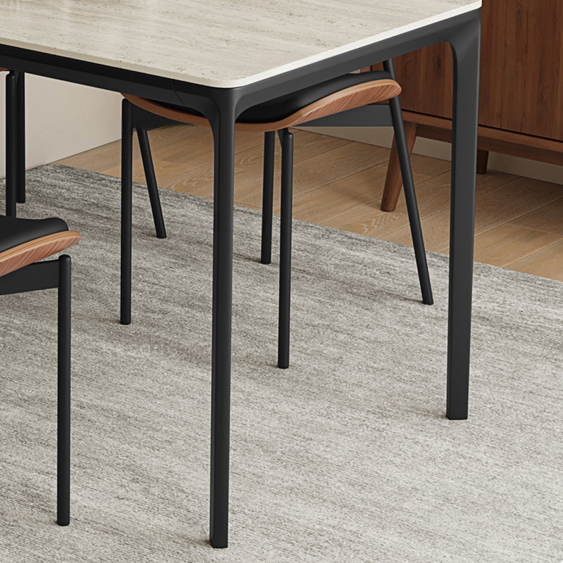 Table de salle à manger moderne et luxueuse, H 29,52 po x L 55,11 po x l 31,49 po
