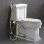 Bidet rond avec robinet et bidet pour toilette avec douchette