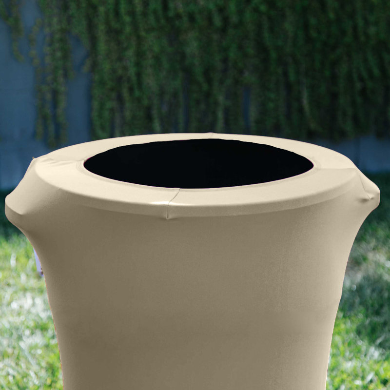 Housse pour poubelle Spandex, Ivoire