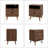 19.7" Nightstand With 2 Drawers & Open Shelf, Bedside Table With Led Lights & Outlets-700130115