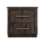 Table de chevet 2 tiroirs Dark Mezquite