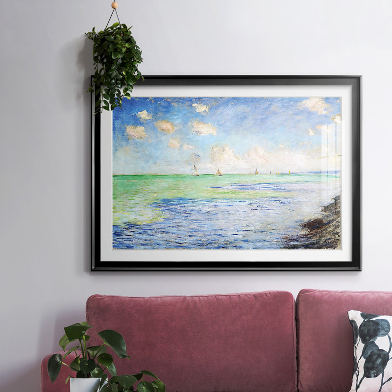 La mer à Pourville, 1882, H 27 po x l 39 po x P 1,5 po, Noir