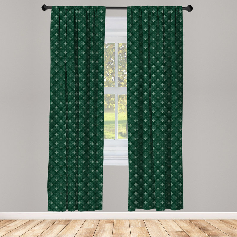 Room Darkening Sliding Panel Pair, 28" x 84", Green