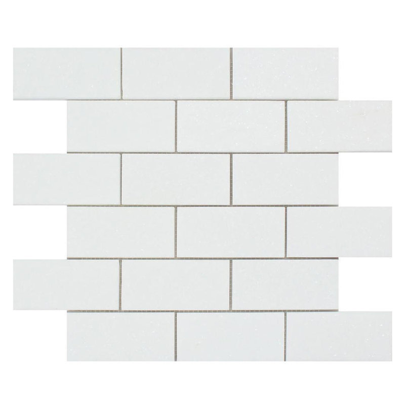 Carreau de mosaïque en marbre et brique