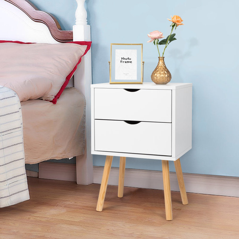 Othello 40cm W Manufactured Wood Bedside Table
