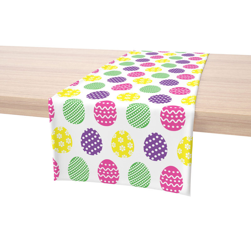 Enriquez Geometric Easter Table Runner, 72" L x 12" W