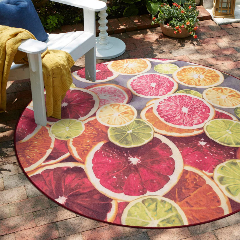 Tapis intérieur / extérieur Jill Zarin Antigua, Rond 10 pi