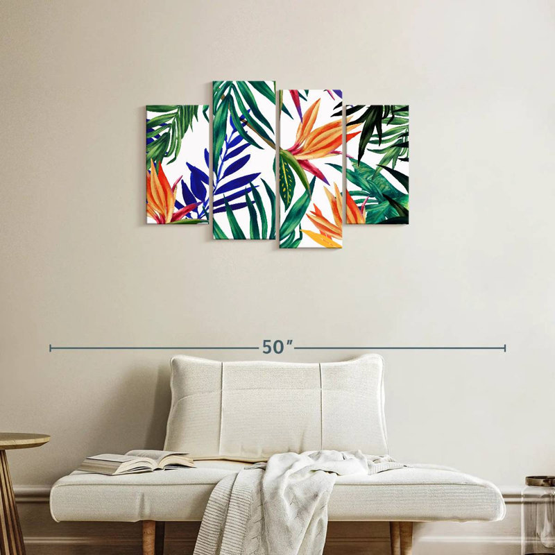 Harnek, feuillage tropical vibrant, H 22 po x l 36 po