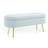 Oval Storage Bench With Metal Legs-1927866904