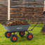 VEVOR, chariot de jardin en poly avec chariot en acier facile à assembler