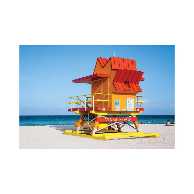Lifeguard Cabin, South Beach, Miami I by Matteo Colombo - Wrapped Canvas Gallery-Wrapped Canvas Giclée