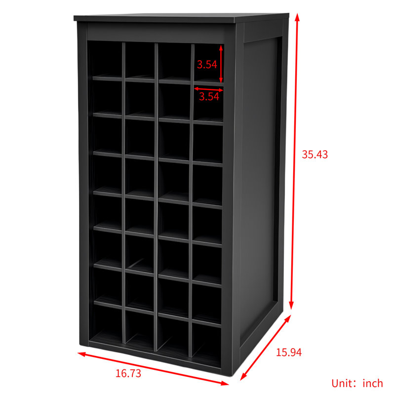 Armoire de bar à vin modulaire de couleur noire 32