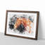 Chestnut Brown Horse - Picture Frame Painting Print-56853558-56853560