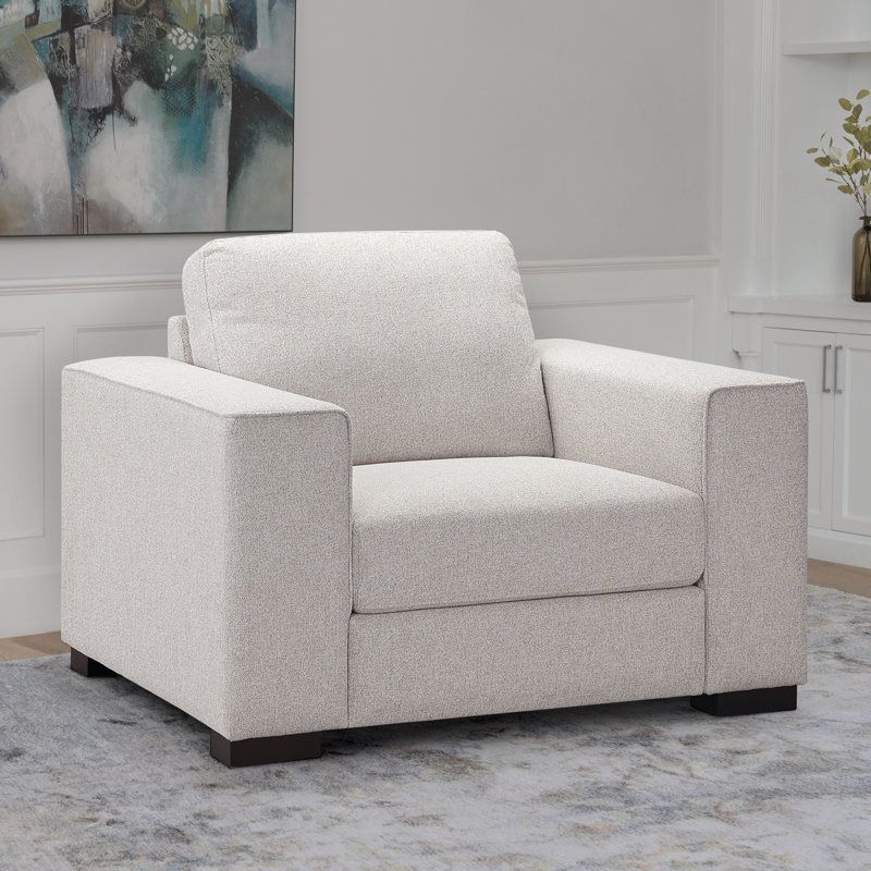 Fauteuil en polyester Gloska, Mélange de polyester bleu