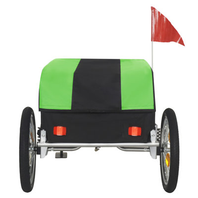 Heavy-Duty Bike Cargo Trailer with Waterproof Cover - Foldable All-Terrain Utility Cart for Camping & Groceries