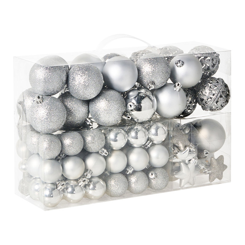 9cm Solid Colour Plastic / Acrylic Ball Ornament