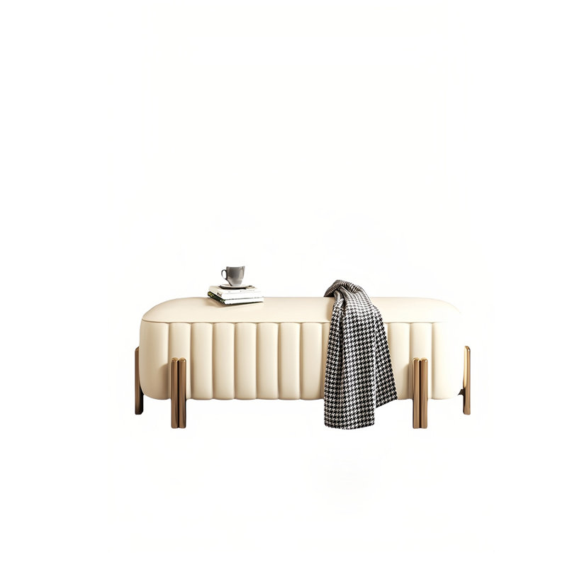 Banc de rangement Jakorie, H 16,14 po x l 47,24 po x P 18,11 po
