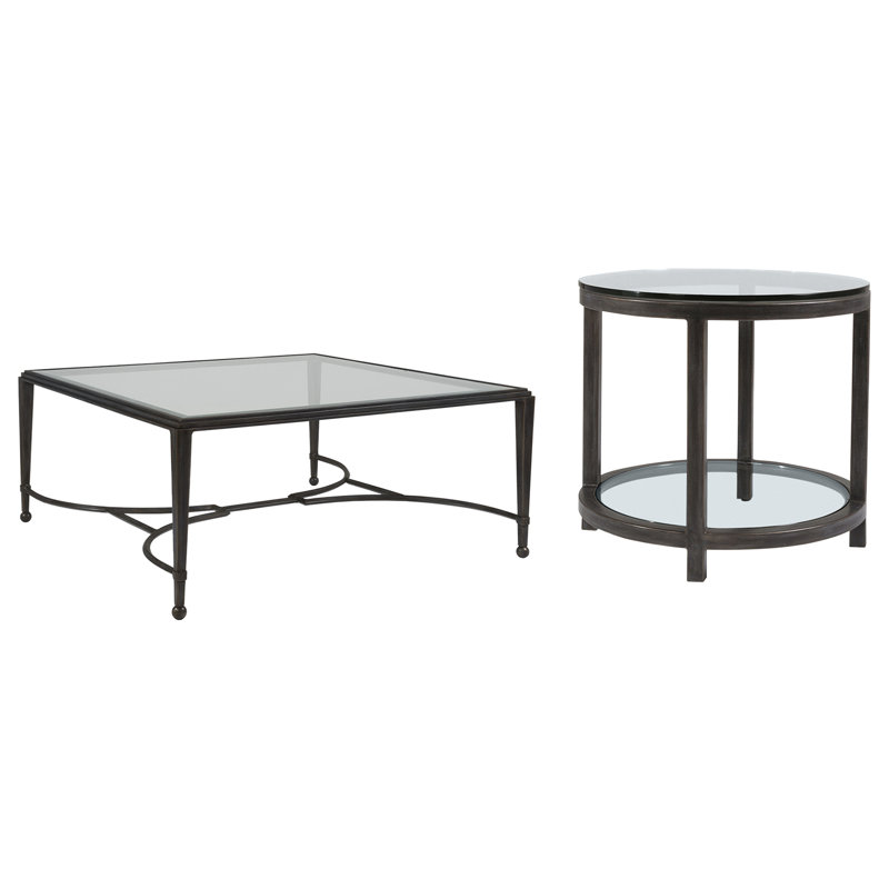 Metal Designs Sangiovese Cocktail Table, 19" H x 42" W x 42" L, St Laurent