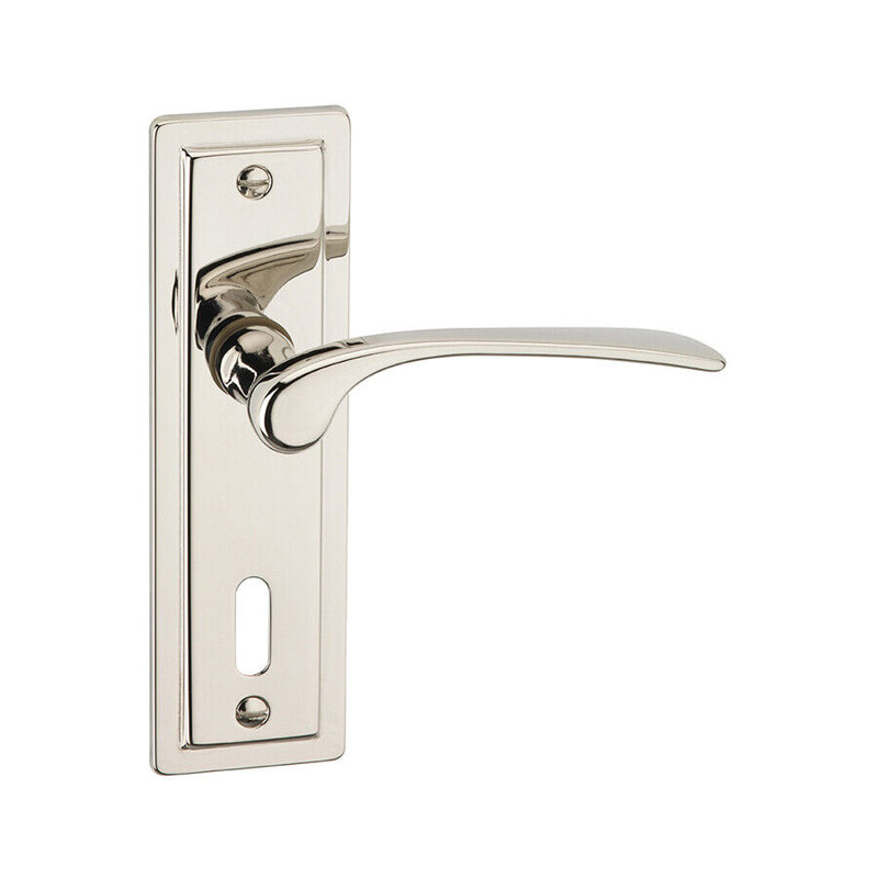 Single Dummy Door Handle, Polished Nickel