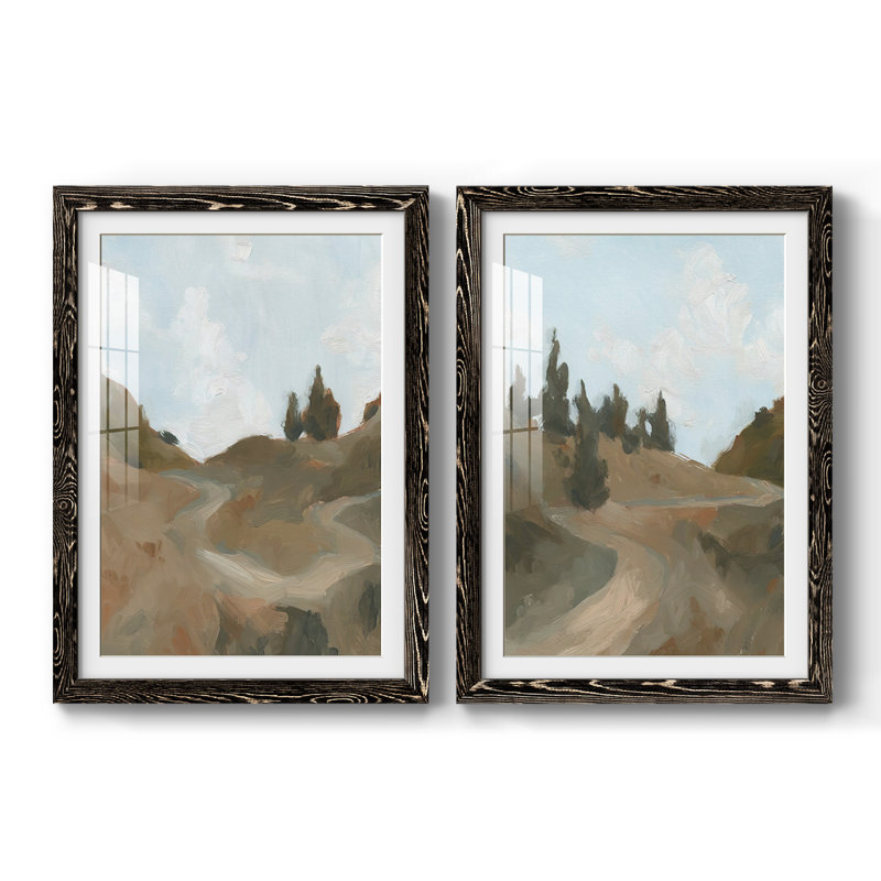Reproduction encadrée de qualité supérieure West Trail, H 27,5 po x l 75 po x P 1,5 po, Noir