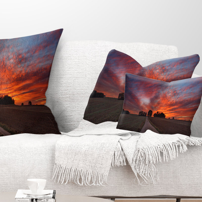 Coussin Landscape, Rectangle 12"H x 20"W, Lumbar Pillow