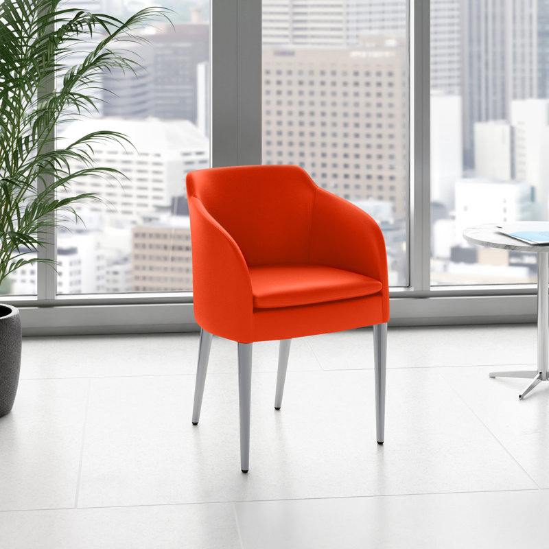 Chaise de réception l 22 po Aidric, Orange