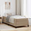  Structure de lit avec matelas en similicuir gris 35,4 "x 78,7"-105093663-105093648