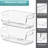 Sorbus Stackable Storage Bins Open Front, Clear Stackable Storage Bins, Pantry Bins for Storage and Organization, Acrylic Stackable Bins for Kitchen, Clear Pantry Organizer Bins (Small Narrow), Set of 4-125098825