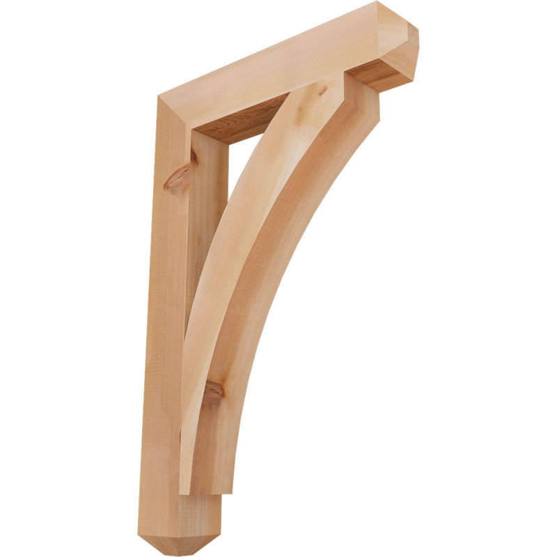 Support l 3 1/2 po x P 22 po x H 34 po Thorton Craftsman, Cèdre rouge de l'Ouest (lisse), H 34 po x l 4 po x P 22 po