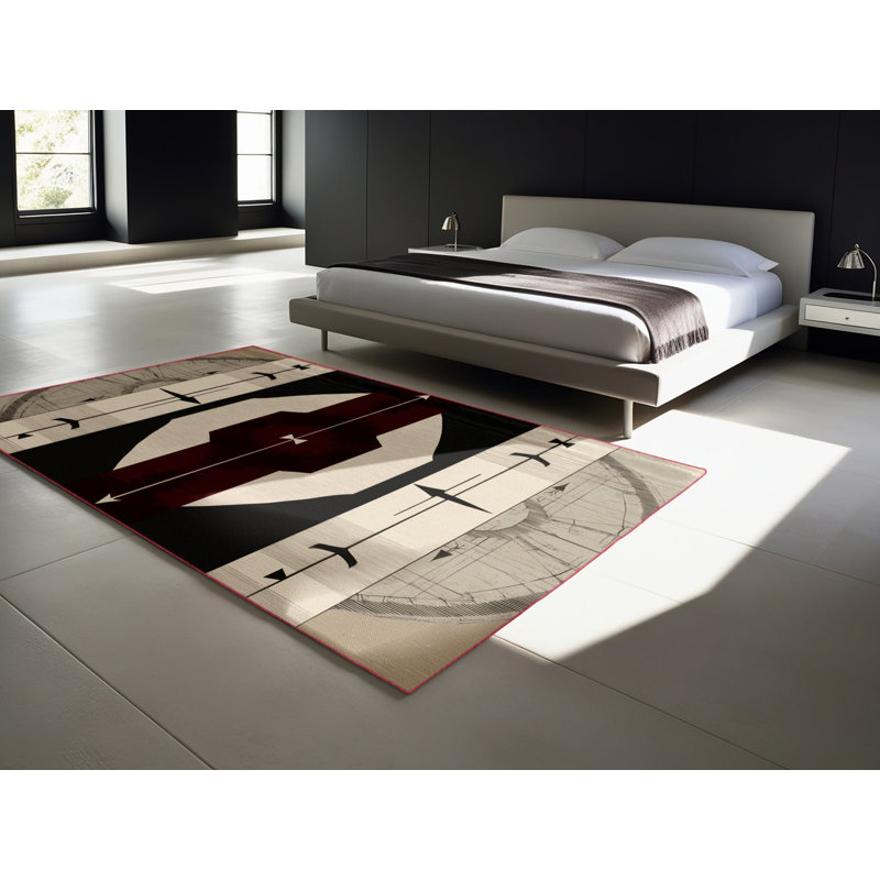 Sovereign Scrolls Rug, Square 3'