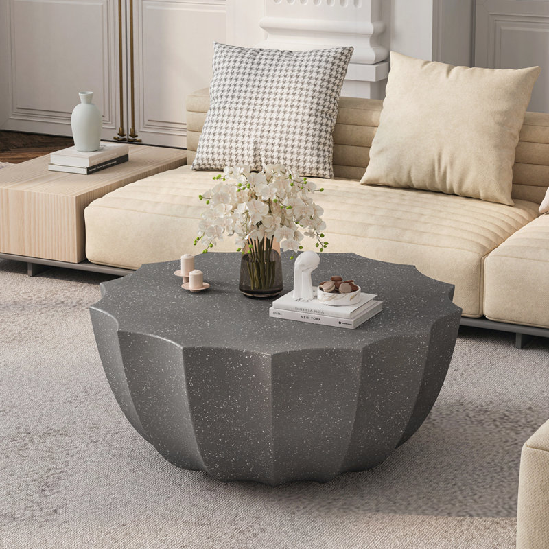 Table basse imperméable 35,43 po, Gris