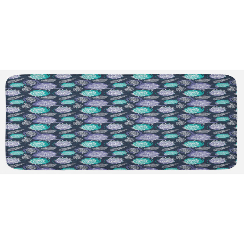 Coastal Synthetic Kitchen Mat