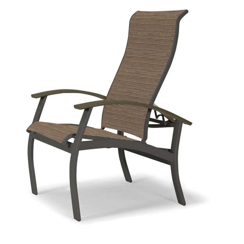 Chaise de patio Askar, Performance de l'écorce, Beachwood, Graphite texturé
