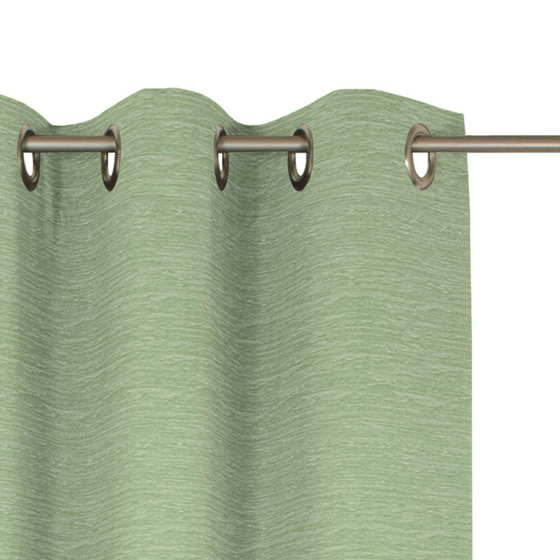 Room Darkening Curtain, 245cm Width x 132cm Drop, Light green