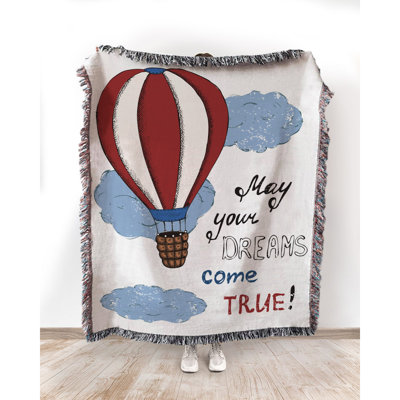  May Your Dreams Come True 100% Cotton Throw