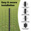 Fence with Post Segment Outdoor Barrier Garden Terrace Divider Boundary-1607264426-1607264425