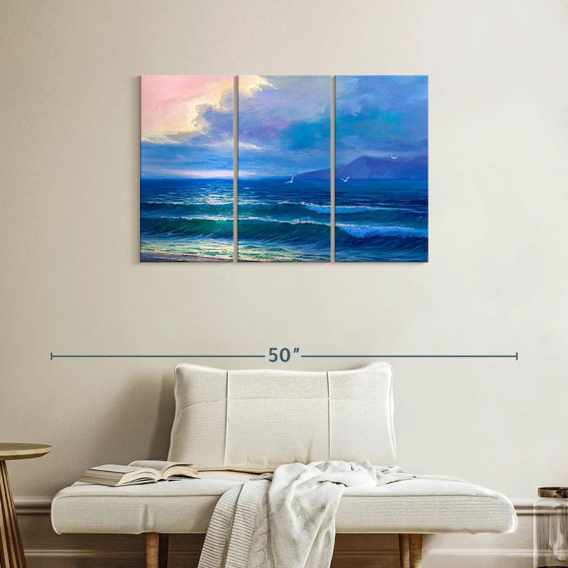 Gillard Sunrise Ocean, H 24 po x l 38 po