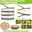 Ensemble de perchoirs à oiseaux en bois naturel 8 pièces - Plates-formes en bois de pommier et branches de bois franc pour perruches, perruches, cockatiels - cage de petit oiseau, support d'escalade et jouets à mâcher