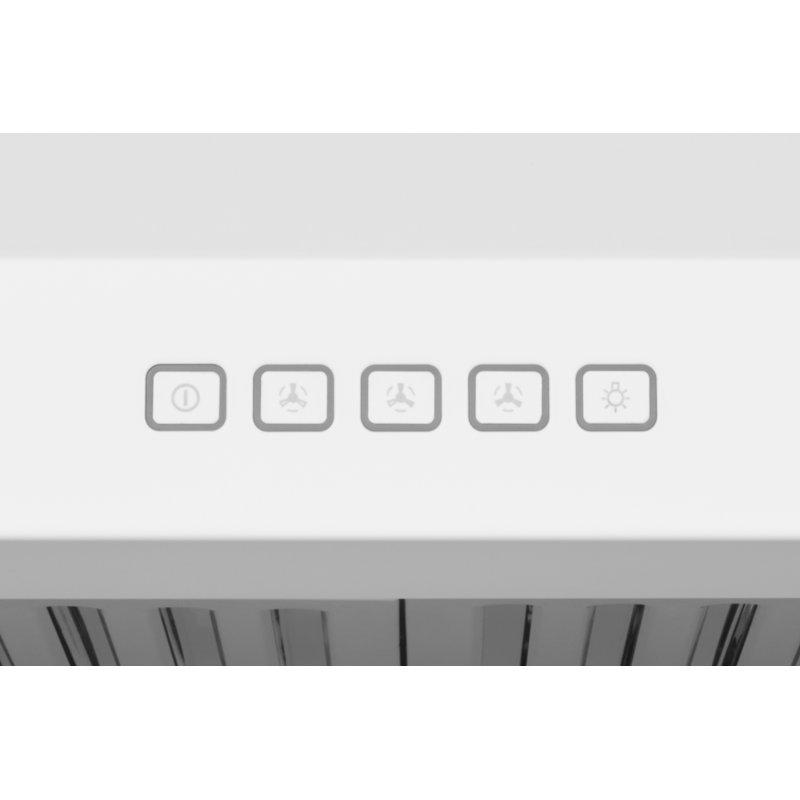 Hotte murale convertible, 44" H x 30" W x 19" D, Blanc mat