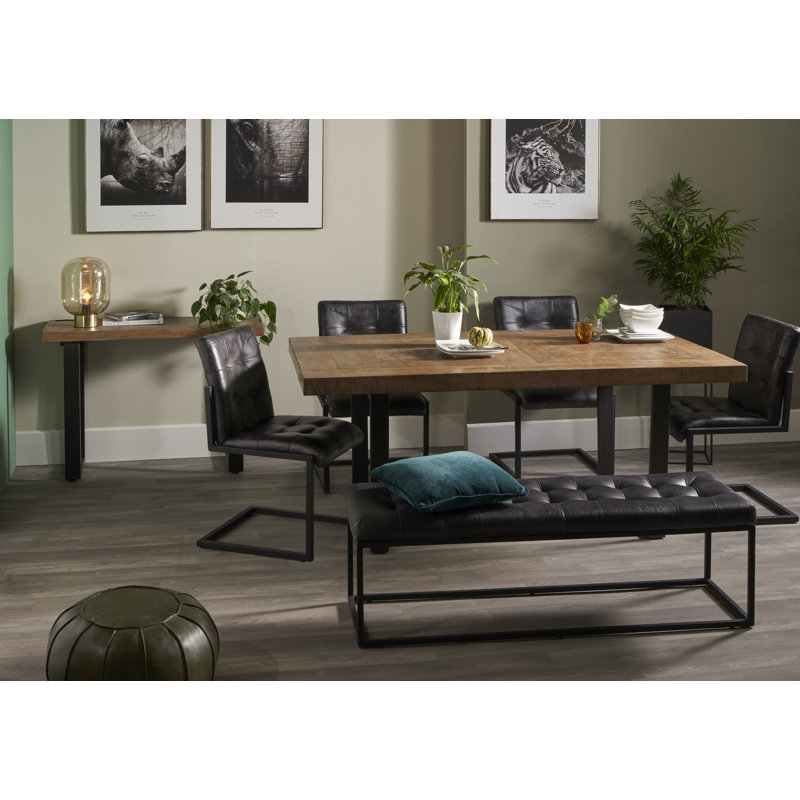 Almira 108cm Solid Wood Top Console Table